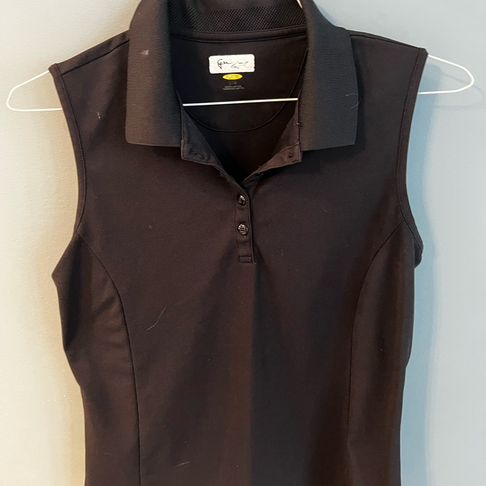 Greg Norman Collection Black Sleeveless Tank Top